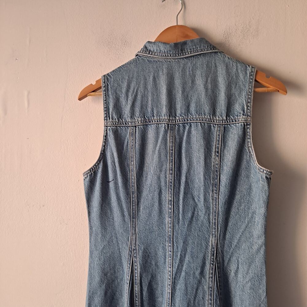 NWT Madewell Pleated Midi Shirtdress Airy Denim Edition Billings Wash Size 6 - Picture 8 of 16